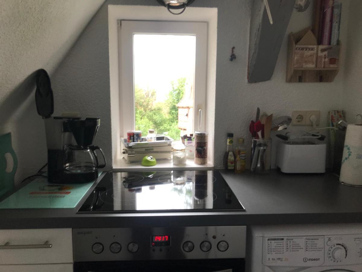 Turmstueble Im Torhaus Von 1545 Apartment Burgbernheim Bagian luar foto